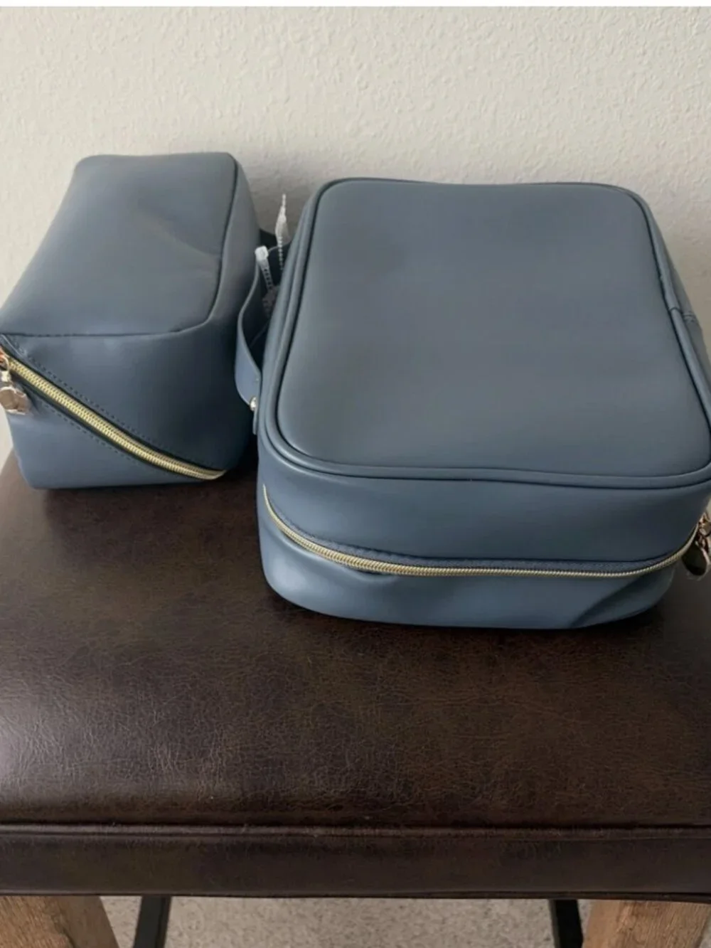 Improvements Beauty Travel Cosmetic/Toiletries Organizer Set of 2 Navy NWT
